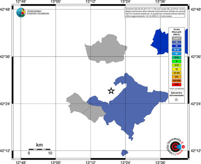 Mappa MCS - territori comuni