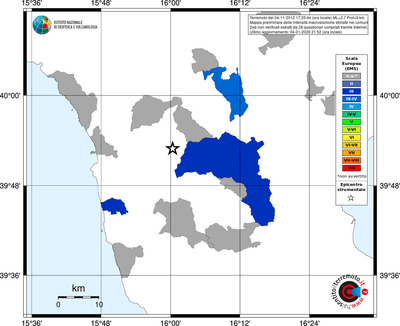 Mappa EMS - territori comuni