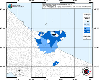 Mappa territorio comunale con almeno 3 questionari
