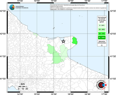 Mappa territorio comunale con almeno 3 questionari