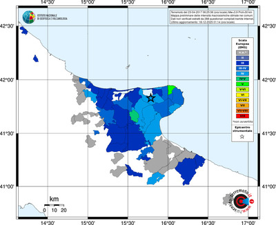 Mappa EMS - territori comuni