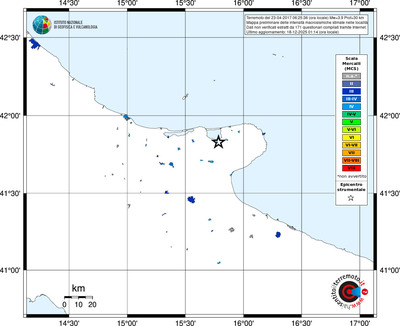 Mappa MCS - territori località