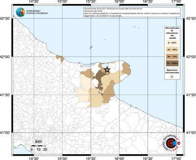 Mappa territorio comunale con almeno 3 questionari