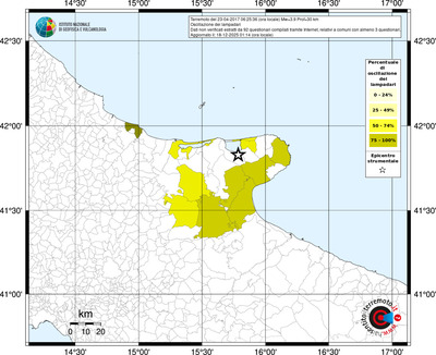 Mappa territorio comunale con almeno 3 questionari