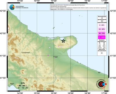 Mappa comuni con almeno 3 questionari