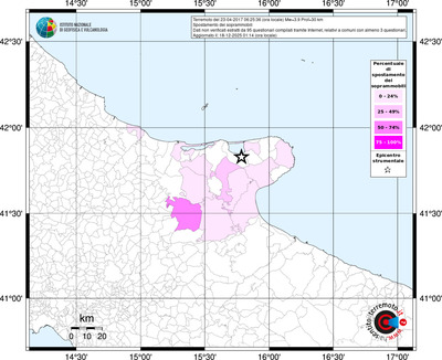 Mappa territorio comunale con almeno 3 questionari