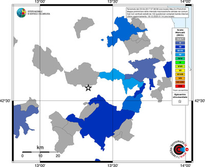 Mappa MCS - territori comuni