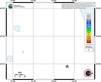 Mappa MCS - territori località