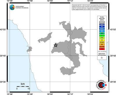 Mappa MCS - territori comuni
