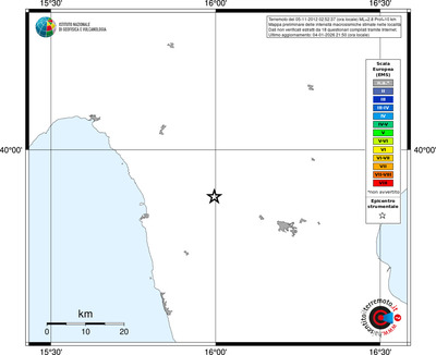 Mappa EMS - territori località
