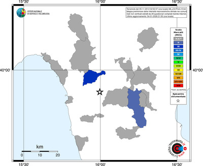 Mappa MCS - territori comuni