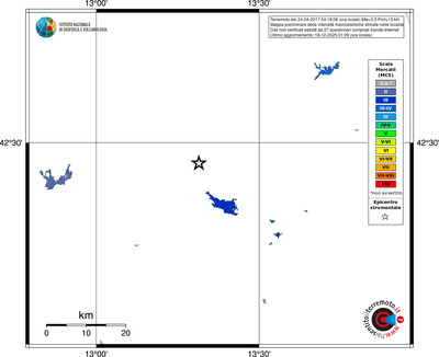 Mappa MCS - territori località