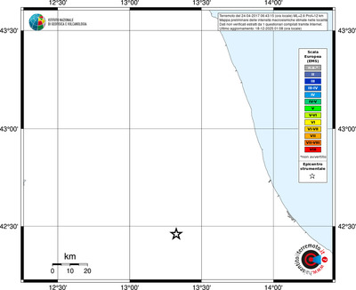 Mappa EMS - territori località