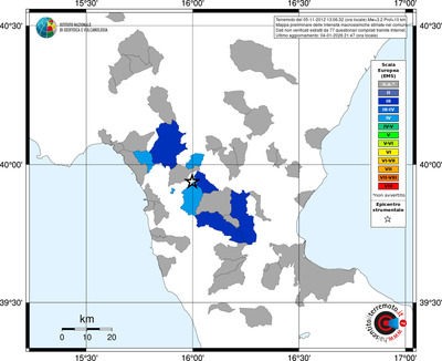 Mappa EMS - territori comuni