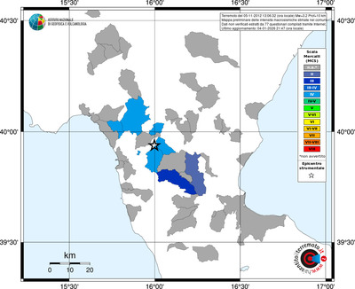 Mappa MCS - territori comuni