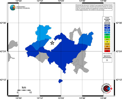 Mappa EMS - territori comuni
