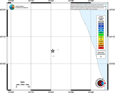 Mappa EMS - territori località