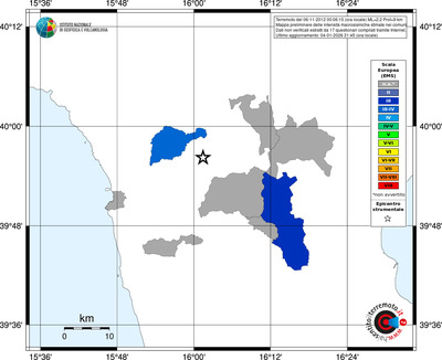 Mappa EMS - territori comuni