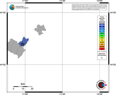 Mappa MCS - territori comuni