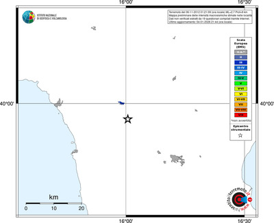 Mappa EMS - territori località