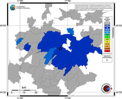 Mappa EMS - territori comuni