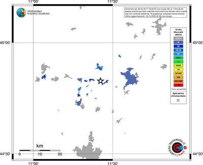 Mappa MCS - territori località