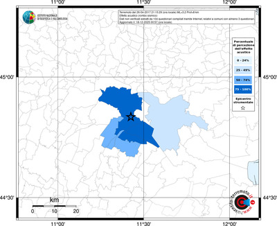 Mappa territorio comunale con almeno 3 questionari