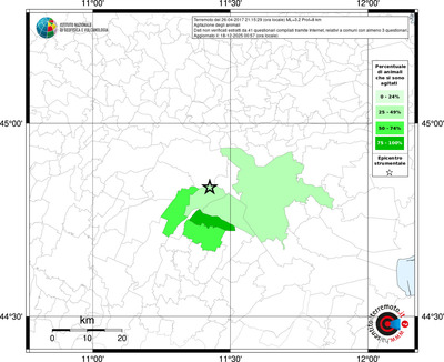 Mappa territorio comunale con almeno 3 questionari