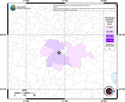 Mappa territorio comunale con almeno 3 questionari