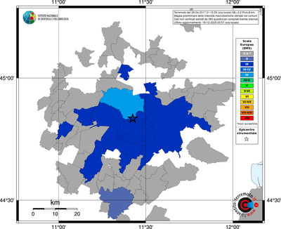 Mappa EMS - territori comuni