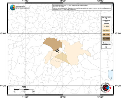 Mappa territorio comunale con almeno 3 questionari