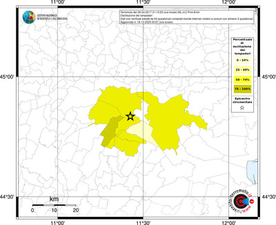Mappa territorio comunale con almeno 3 questionari