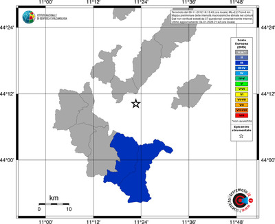 Mappa EMS - territori comuni