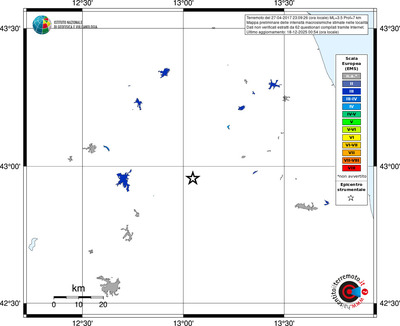 Mappa EMS - territori località