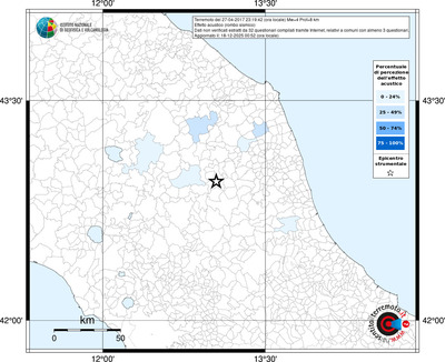 Mappa territorio comunale con almeno 3 questionari