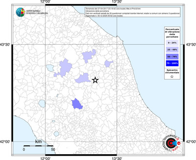 Mappa territorio comunale con almeno 3 questionari