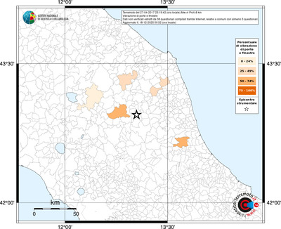 Mappa territorio comunale con almeno 3 questionari