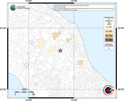 Mappa territorio comunale con almeno 3 questionari