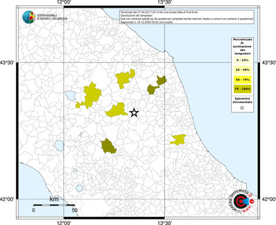 Mappa territorio comunale con almeno 3 questionari