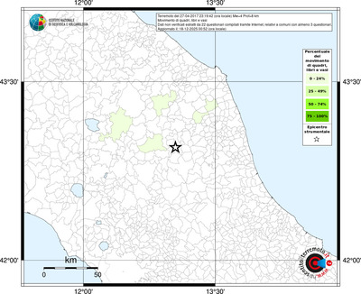 Mappa territorio comunale con almeno 3 questionari