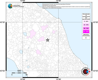 Mappa territorio comunale con almeno 3 questionari