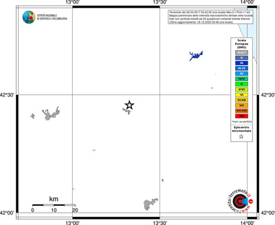 Mappa EMS - territori località