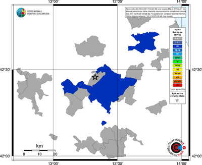 Mappa EMS - territori comuni
