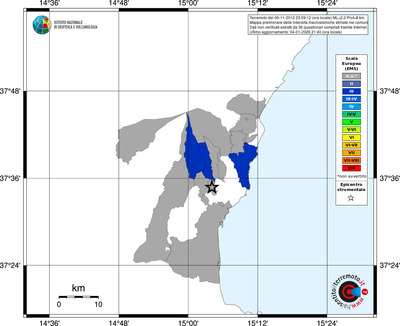 Mappa EMS - territori comuni