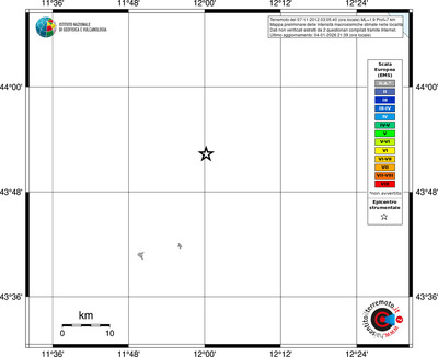 Mappa EMS - territori località