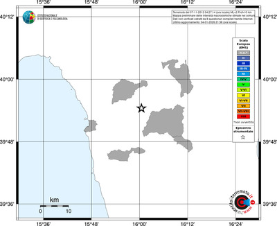 Mappa EMS - territori comuni