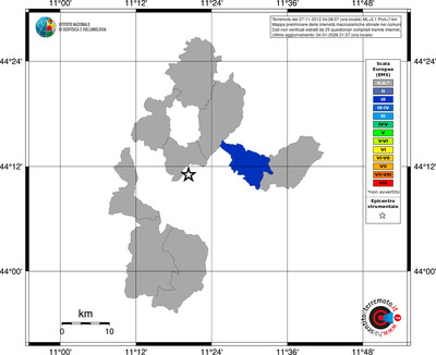 Mappa EMS - territori comuni