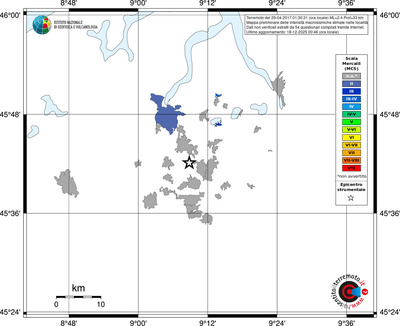 Mappa MCS - territori località