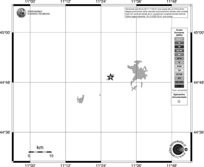 Mappa EMS - territori località