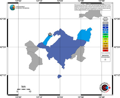 Mappa MCS - territori comuni
